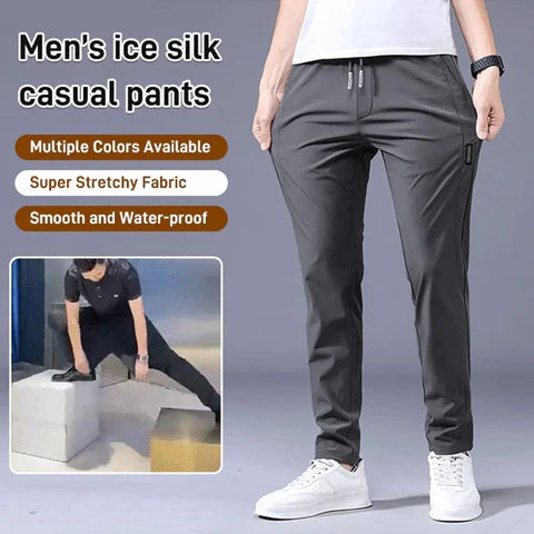 🔥Buy1 Get 1 Free💥🤩 PREMIUM MEN'S HIGH STRETCH SKINNY LYCRA PANTS(Black & Grey) 🔥