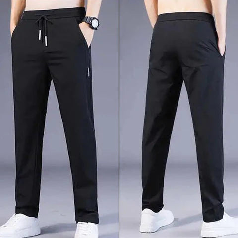 🔥Buy1 Get 1 Free💥🤩 PREMIUM MEN'S HIGH STRETCH SKINNY LYCRA PANTS(Black & Grey) 🔥
