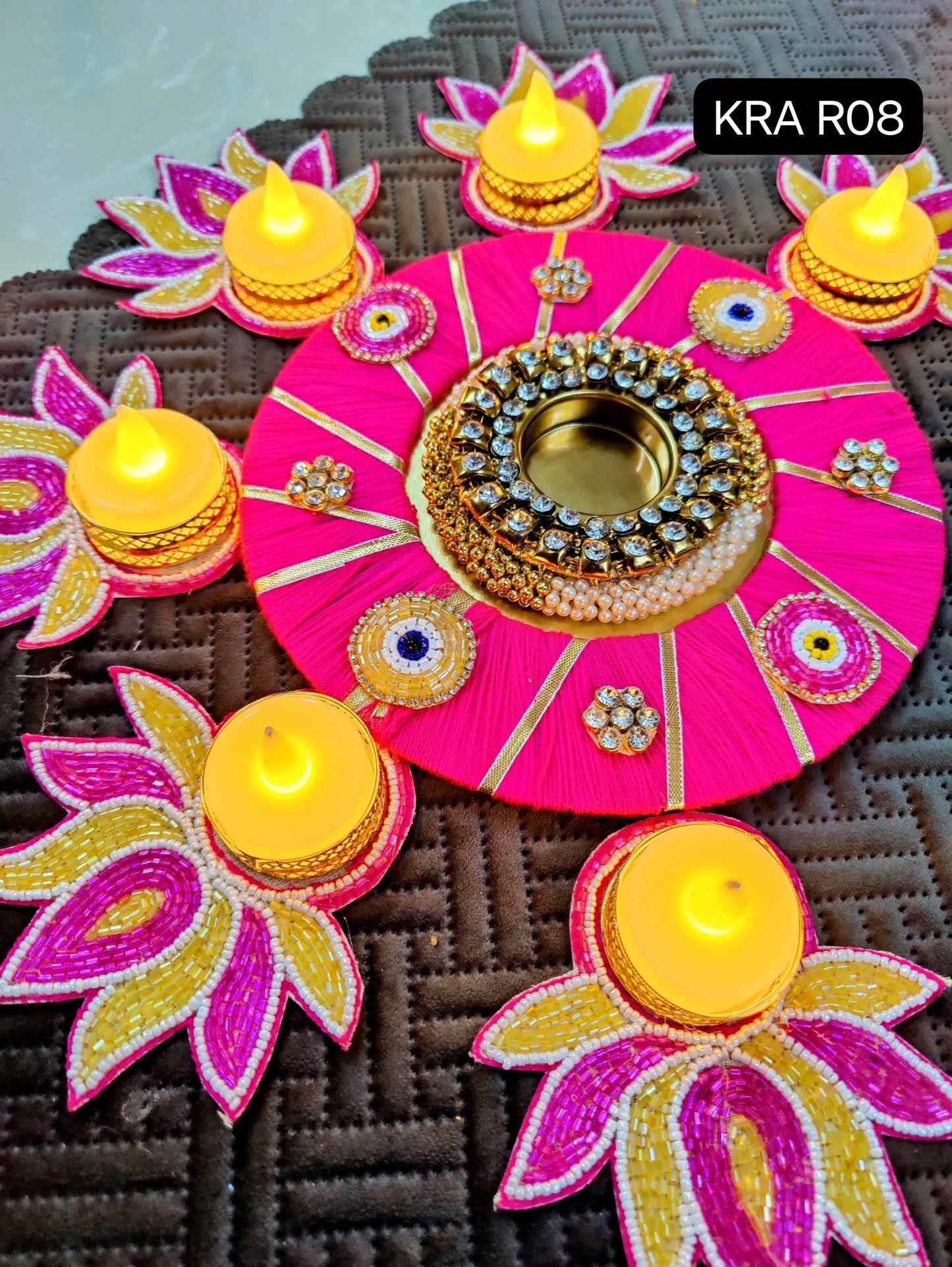 Evil Eye Premium Lotus Rangoli Set