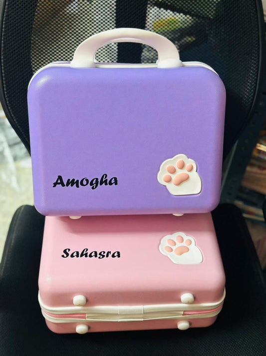 Cute paws style luggage bags