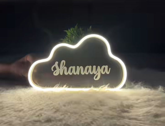 CUSTOMISED BATTERY OPERATED CLOUD NEON