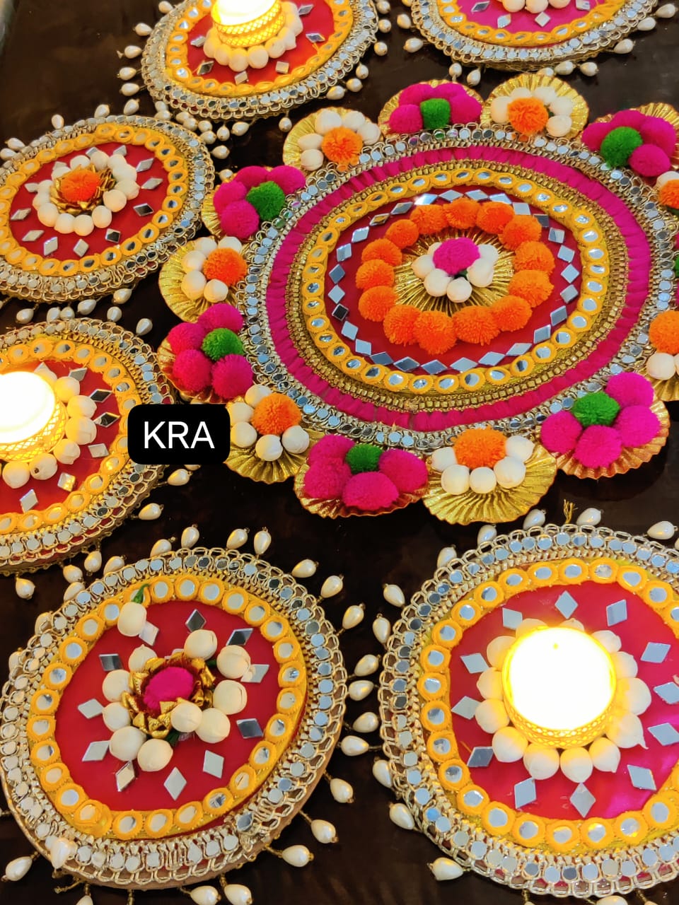 Premium Heavy Rangoli Set of 9 pcs