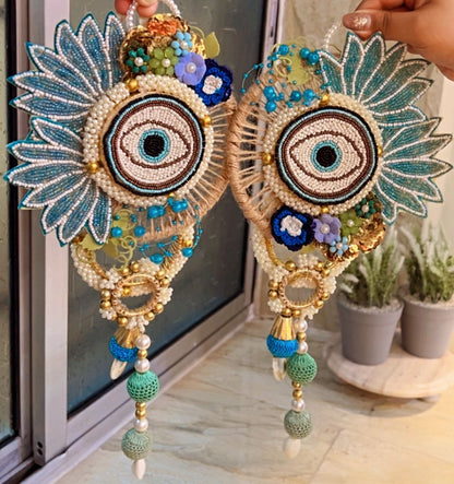 Launching our Most Premium Evil-Eye Festive Bandhanwar, Hanging & rangoli set! 🌸🧿✨